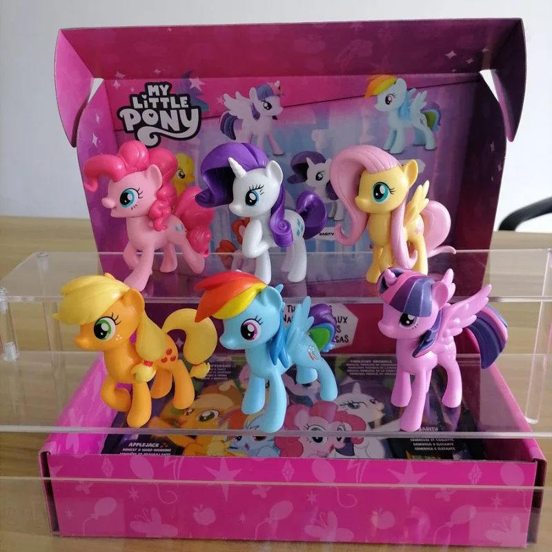 

Hasbro My Little Pony Doll Toy Collection Leading Role Figures Twilight Sparkle Fluttershy Pinkie Pie Rainbow Dash Kids Gifts