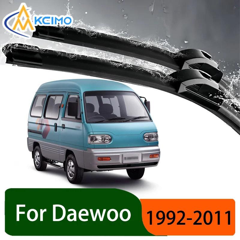 

Silent Black Front Wiper Blades Set for Daewoo Damas Labo 1992-2011 1993 Auto Windscreen Windshield Window Wiper Accessories