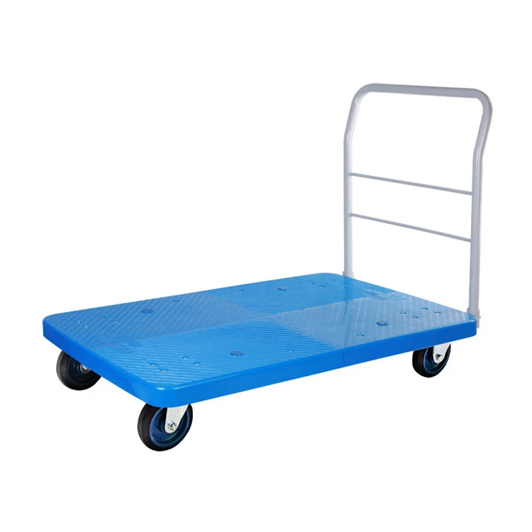 Uni-Silent 600kg Warehouse Trolley Heavy Duty Plastic Platform Trolley for PLA600Y