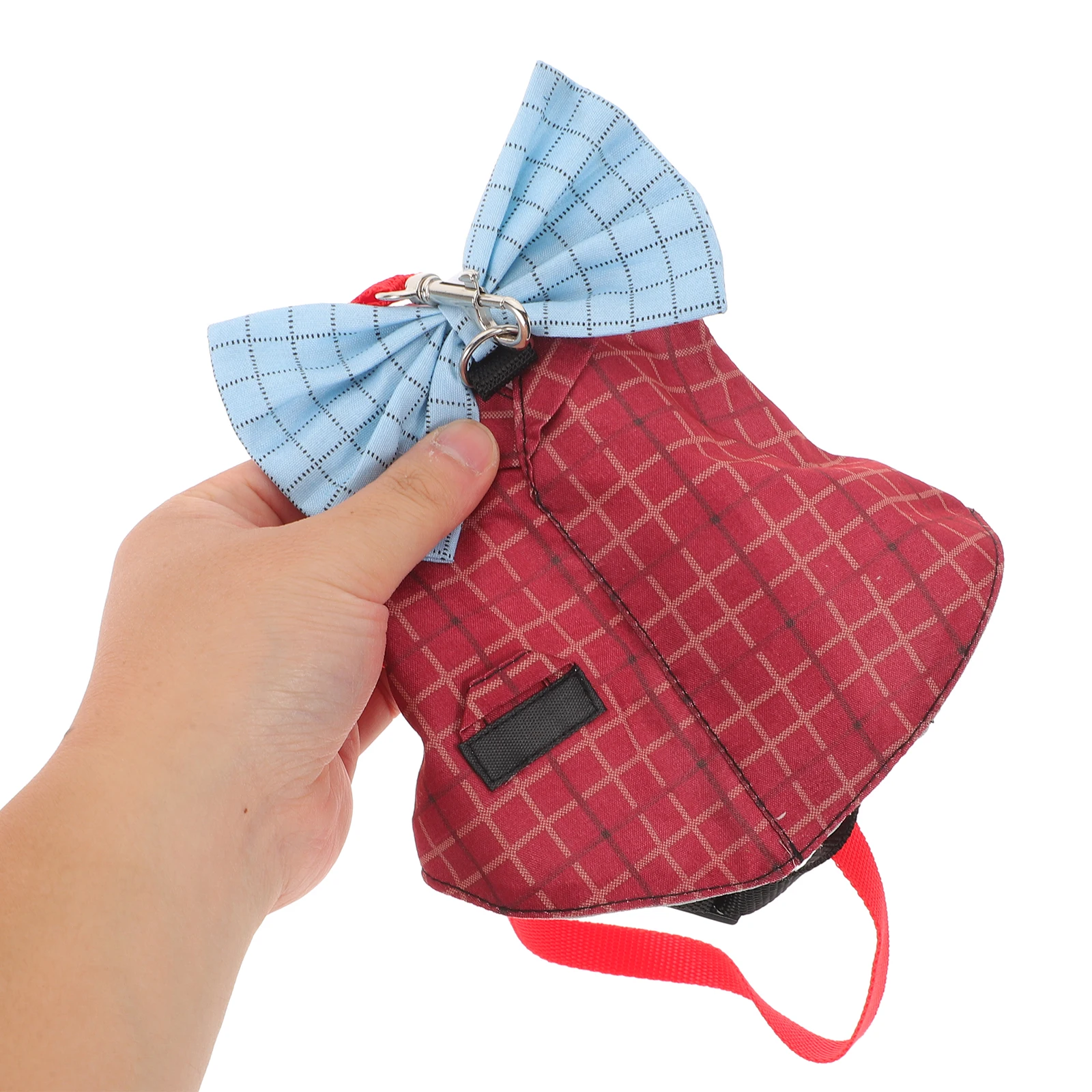 

1Set Adjustable Bunny Harness and Leash Set Rabbit Gentleman Suit Design Soft Breathable Pet Vest for Safe Walking Small Animal