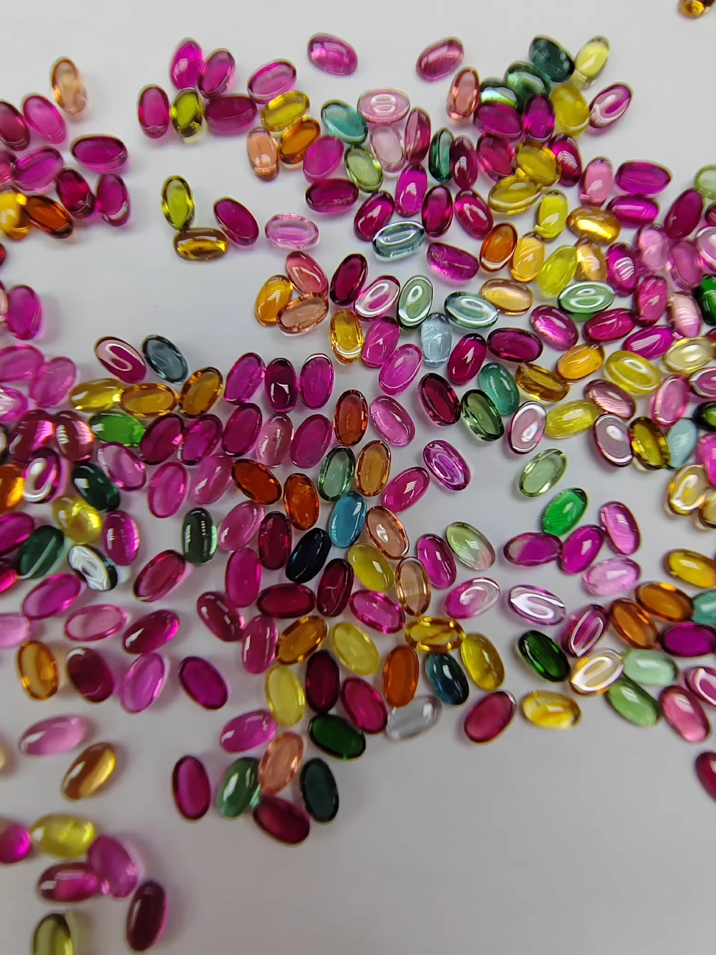 

10 шт. в каждой штуке - 3 × 5 мм натуральный турмалин, высококачественные ювелирные изделия с турмалином овальной огранки для проектов DIY