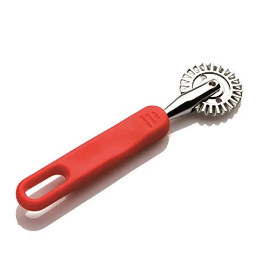 

1.6" Pastry Wheel - Dough Stamp Cutter/Crimper, Pasta/Ravioli/Pie Maker, 4cm Stainless Steel Wheel, Easy-grip Handle, Multicolo