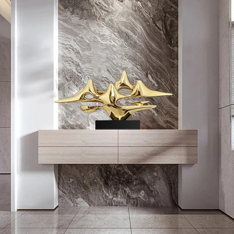 Yunshan Modern New Soft Decoration Ornament Living Room Entrance Side Cabinet Hotel Lobby Sales Office Resin SculptureL15