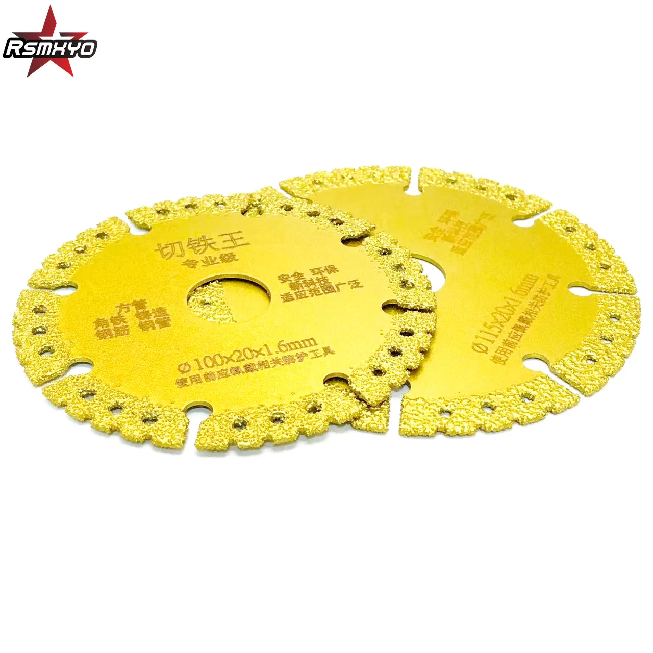 RSMXYO All Purpose Demolition Cutting Disc Vacuum Brazed Diamond Saw Blade For Steel Metal Stone Cast Iron Rebar Aluminum