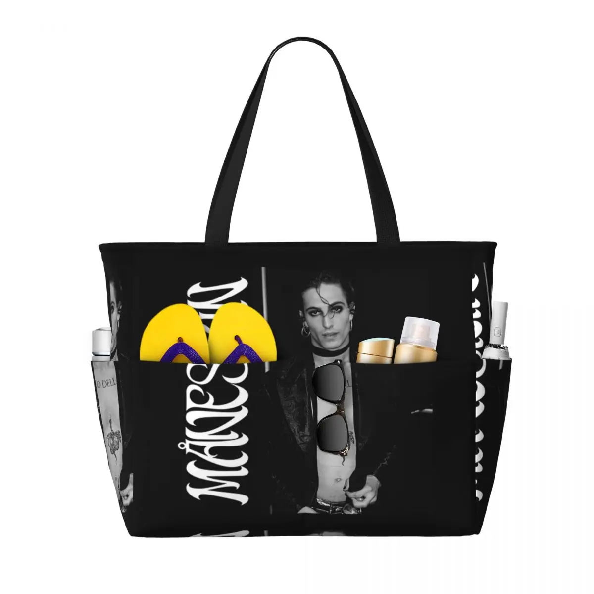 داميانو ديفيد مانيسكين حقيبة حمل على الشاطئ حقيبة رياضية للصالة الرياضية واليوجا واق من المطر حقيبة حمل كبيرة للنساء حقيبة سفر حقيبة لياقة بدنية