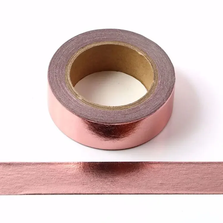 1X złota taśmy Washi Tape japoński papier 1.5*10 metr Kawaii narzędzia do scrapbookingu jednolite kolory taśma maskująca taśma klejąca Decorativa