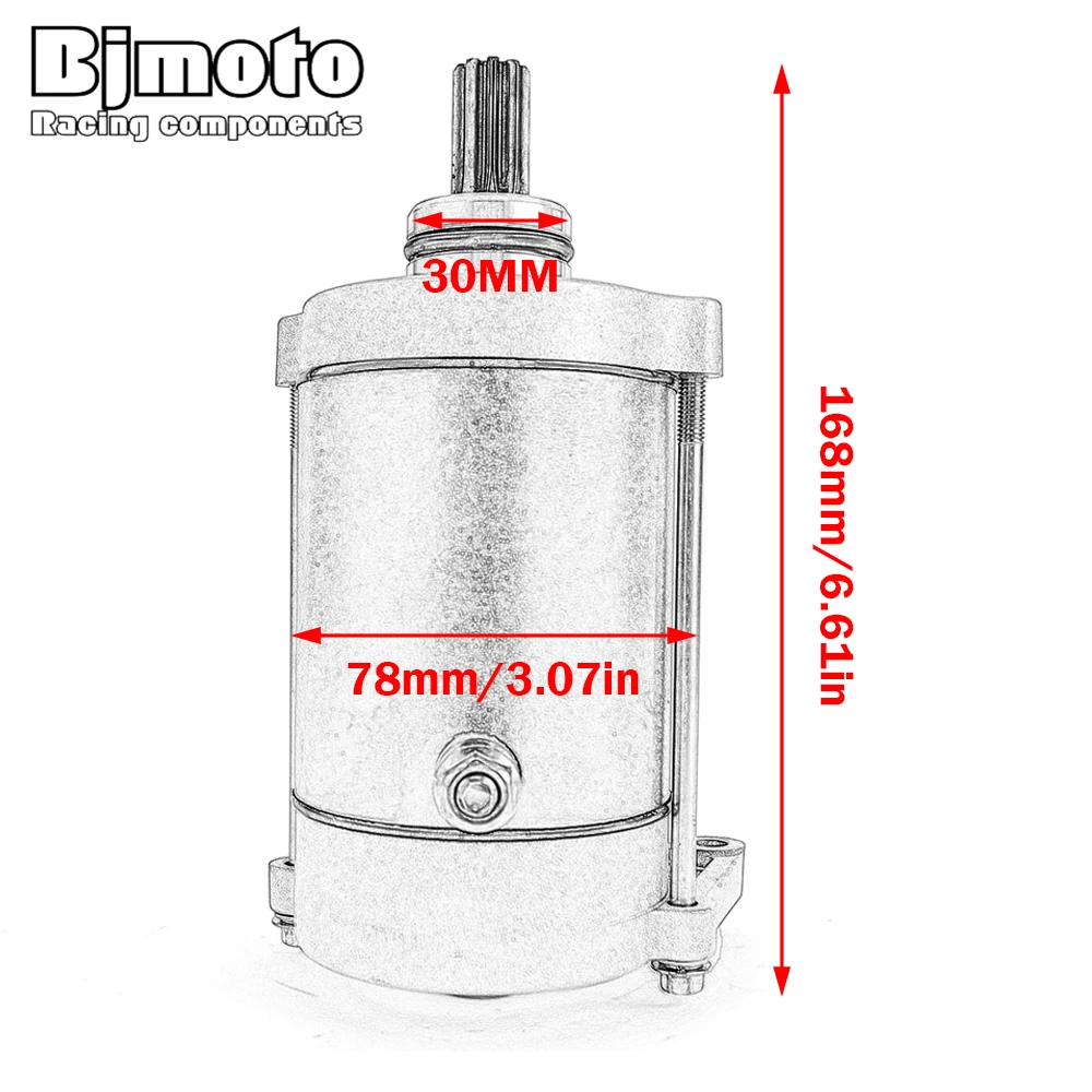 محرك بداية لـ Polaris Scrambler Sport Sportsman XPress 400 Trail Blazer 250 لـ CFMoto X8 CForce 800 UForce ZForce 1000