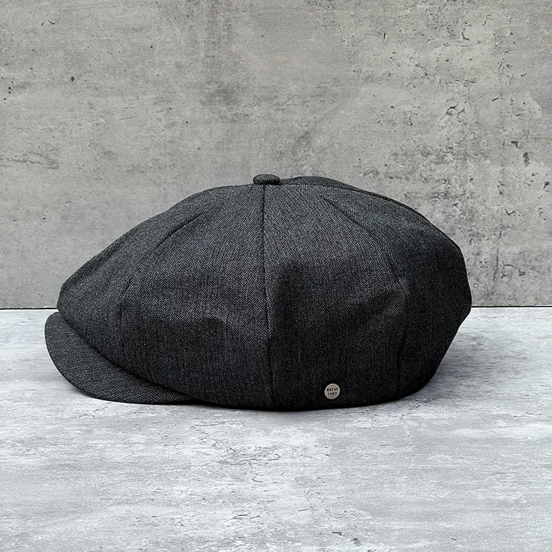 2023 Big Size Cotton Newsboy Caps Men Spring Summer Thin Breathable  Beret  Women Casual Hat Unisex Sweat Octagonal Hats 63CM