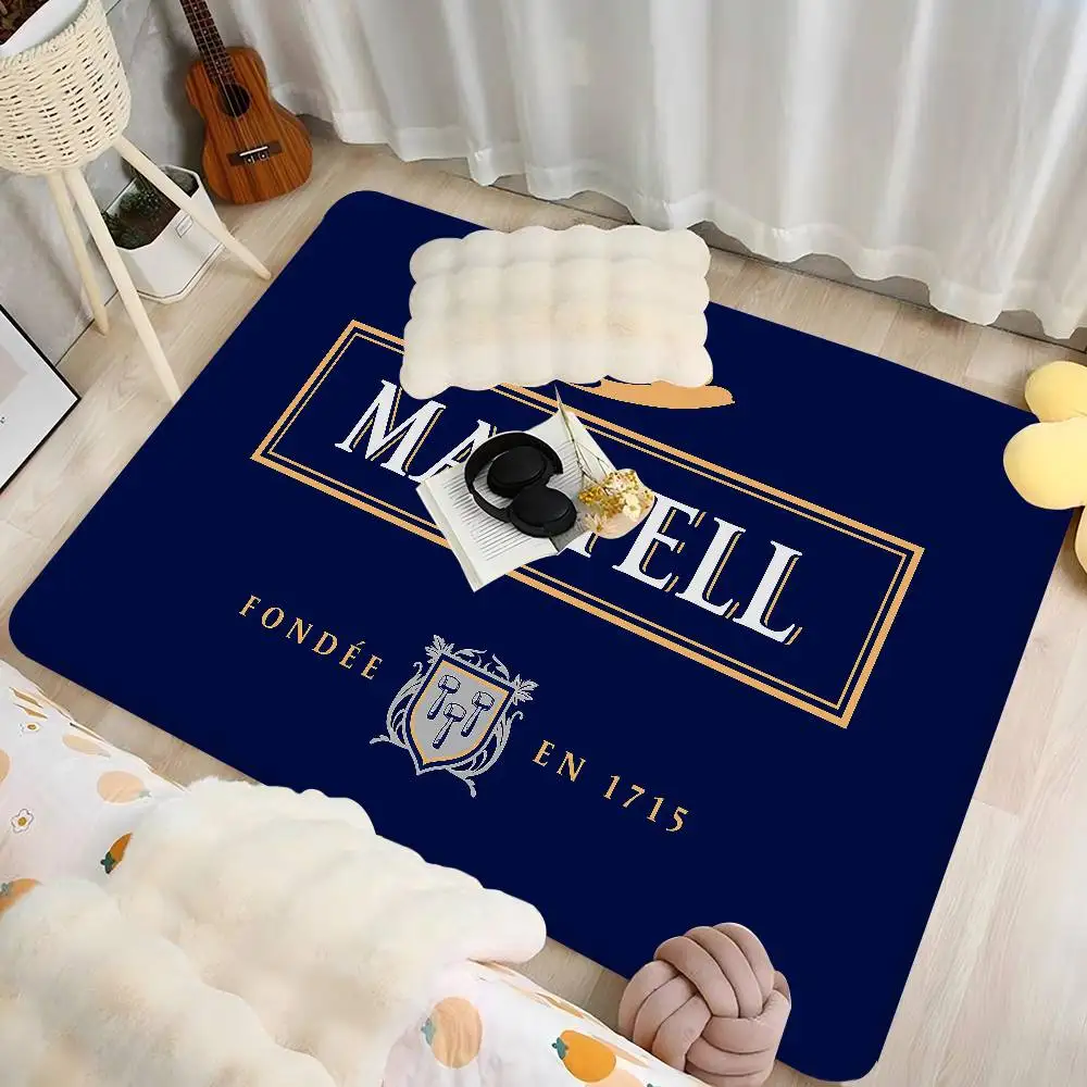 Alfombra de cocina con logotipo de M-Martell, antideslizante, más barata, moderna, para sala de estar, balcón, decoración moderna para el hogar