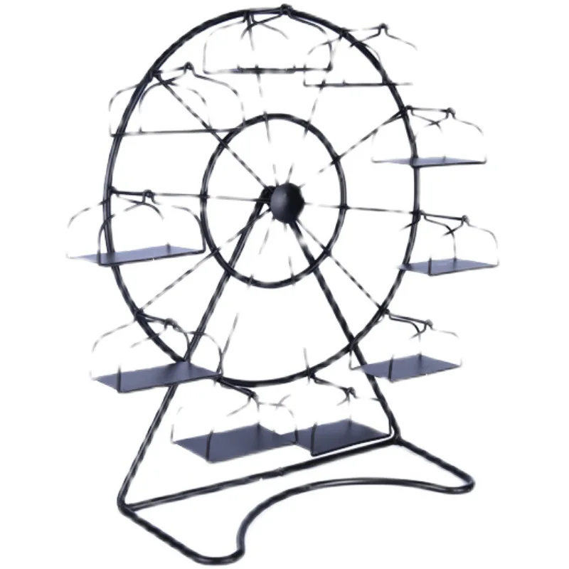 Creative rotating ferris wheel barbecue rack personalized sushi plate restaurant cooking utensils view 5