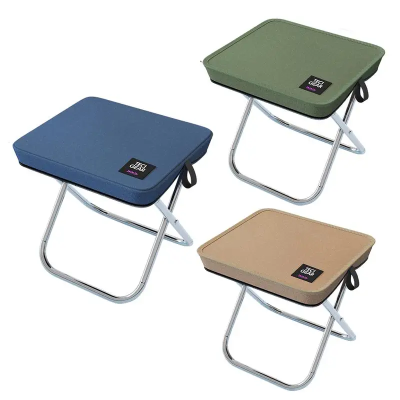 

Mini Step Stool Pocket-Sized Fold up Stool for Fishing Outdoor Foldable Chairs Ultra-Light Step Stool Heavy Duty Aluminum