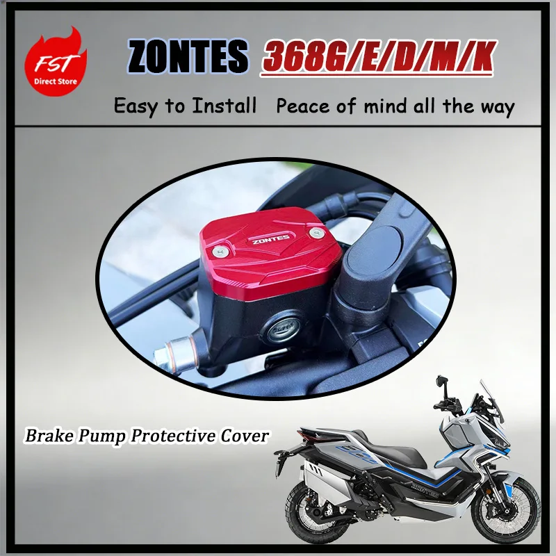 

FOR ZONTES 368G/E/D/M/K CNC Machined Aluminum Alloy Brake Pump Cover Oil Reservoir Cap Replacement Part for Motorcycle
