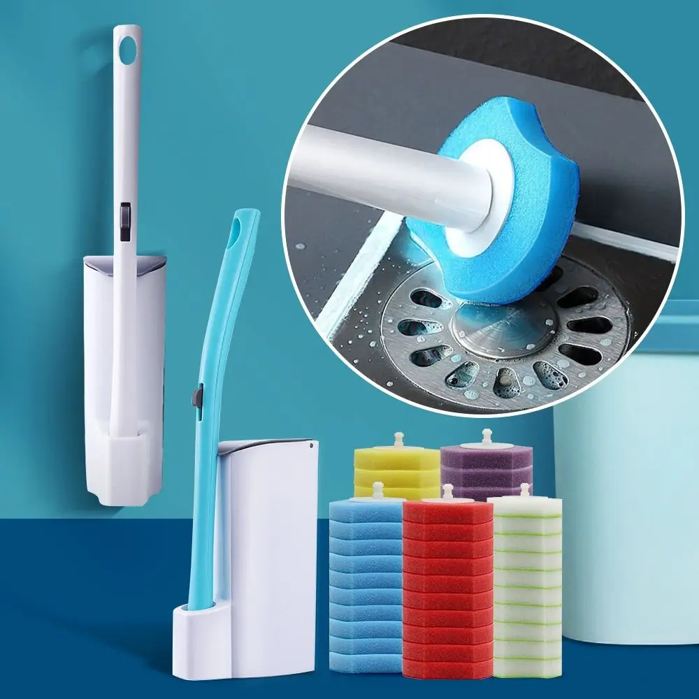 욕실용품 레몬 라벤더 향 청소 브러쉬 화장실 청소용 일회용 교체 헤드 변기 브러쉬 헤드