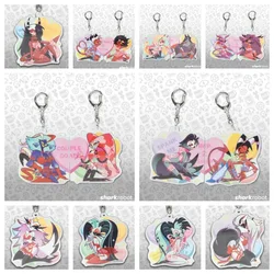 Valentines 2025 Couple KeyChain Stolas Blitz Key Chain for Woman Moxxie Millie Key Ring Verosika Acrylic Keyring Stella Pendant