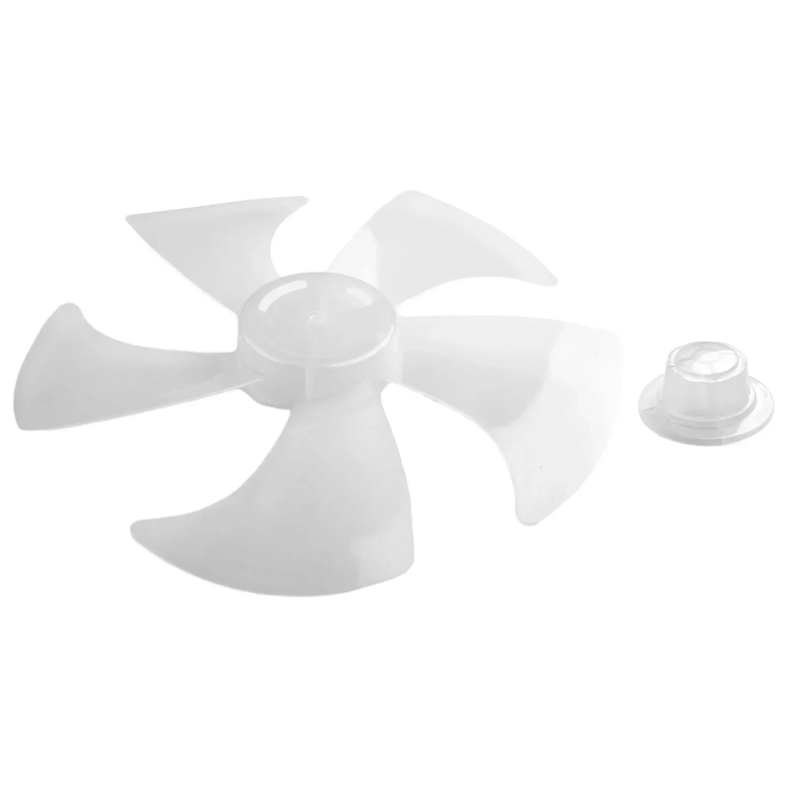 Five Leaves Fan Blade for 14 Stand Fan  Low Noise and High Temperature Resistant  Easy to Clean and Replace Black and White