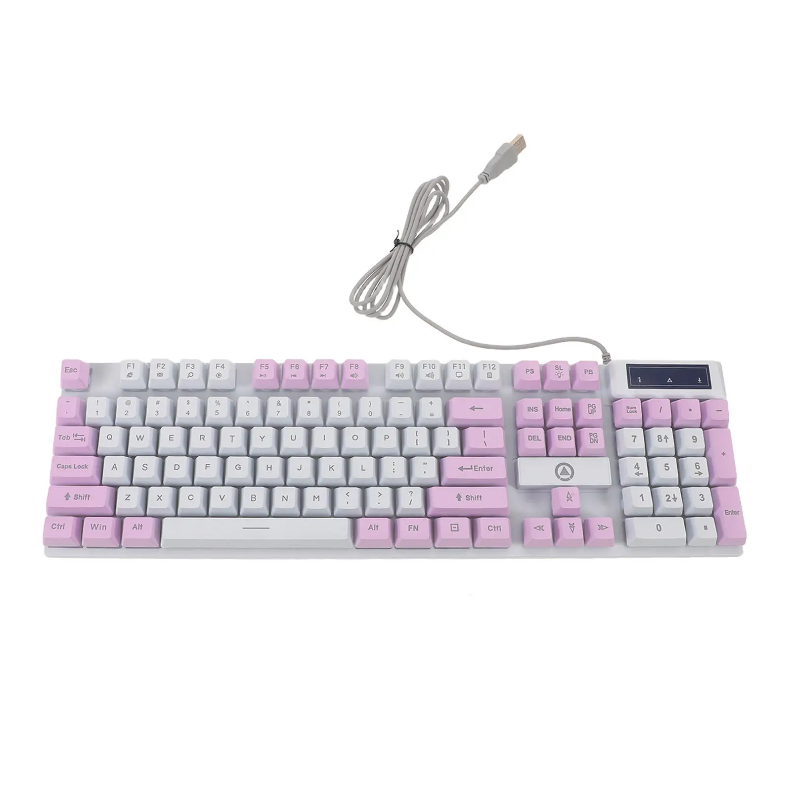 Rgb Backlit Mechanical Keyboard Wired 104 Keys USB Gaming Keyboard for Pc Laptop Office Retro Typewriter LED Gaming Keypad