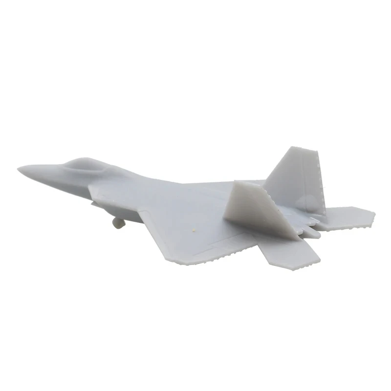 10 pièces 1/2000 700 400 350 F-22 Raptor Fighter Jet w train d'atterrissage modèle en résine Simulation furtif avion décoration pour bricolage passe-temps