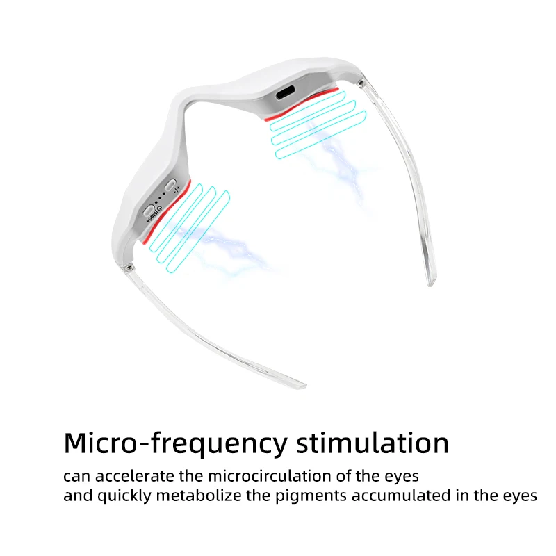 EMS Microcurrent Eye Massager Relaxing Eye Massage Instrument Desalinate Dark Circles and Wrinkles Eliminate Eye Bags Eye Care v