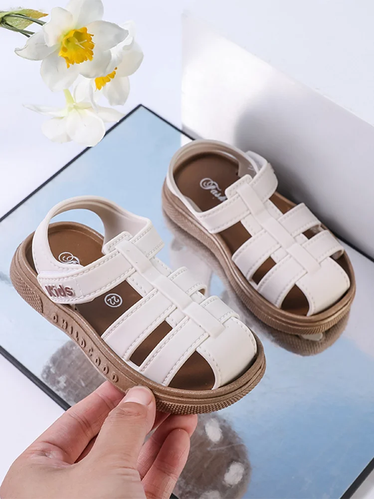 

Girls' baby summer Korean toe sandals foreign style retro sandals