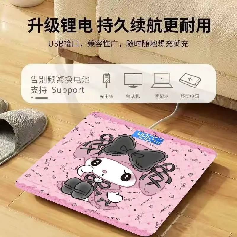 Cartoon Cinnamoroll Mymelody High Appearance High Precision Usd Electronic Scale Household Weight Scale Essential For Fitness