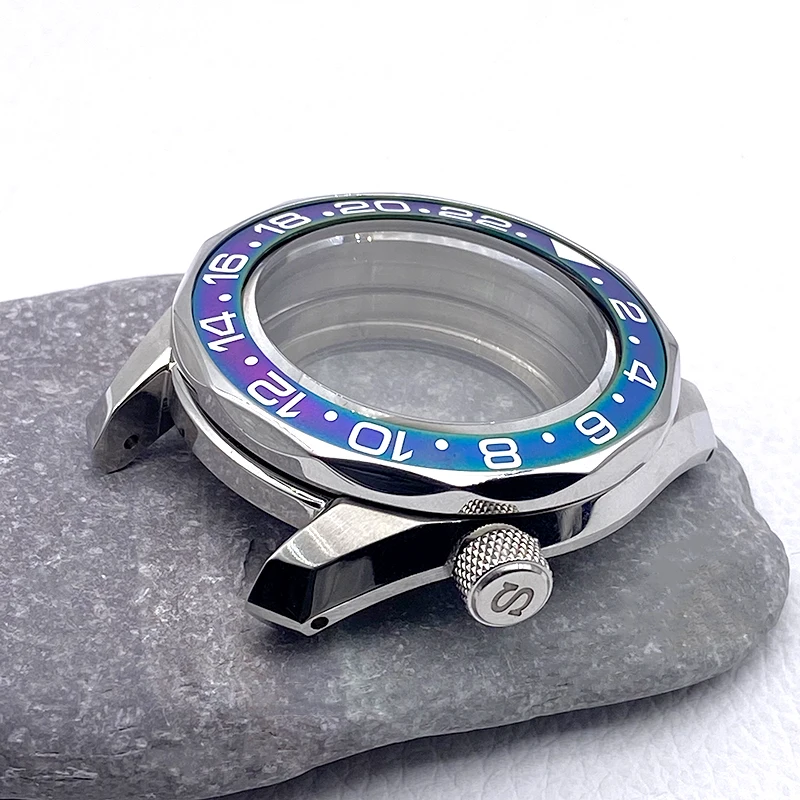 NH35 Case SPB185 Watch Case with SKX Bezel Insert Transparent Back Cover Fit NH34 NH35 NH36 Automatic Movement Watch Mod Parts