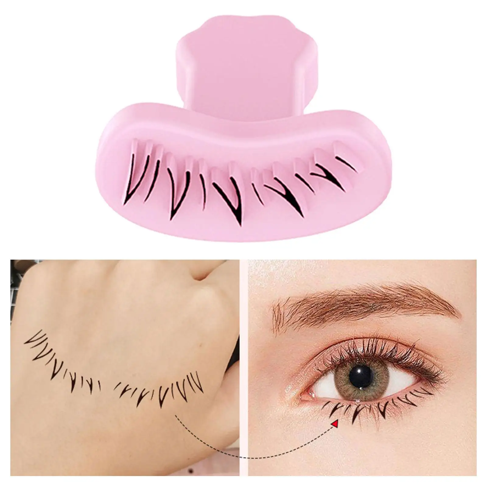 أداة تجميل لطوابع الرموش السفلية من السيليكون لتطبيق الرموش الصناعية وكحل العين في المنزل #5