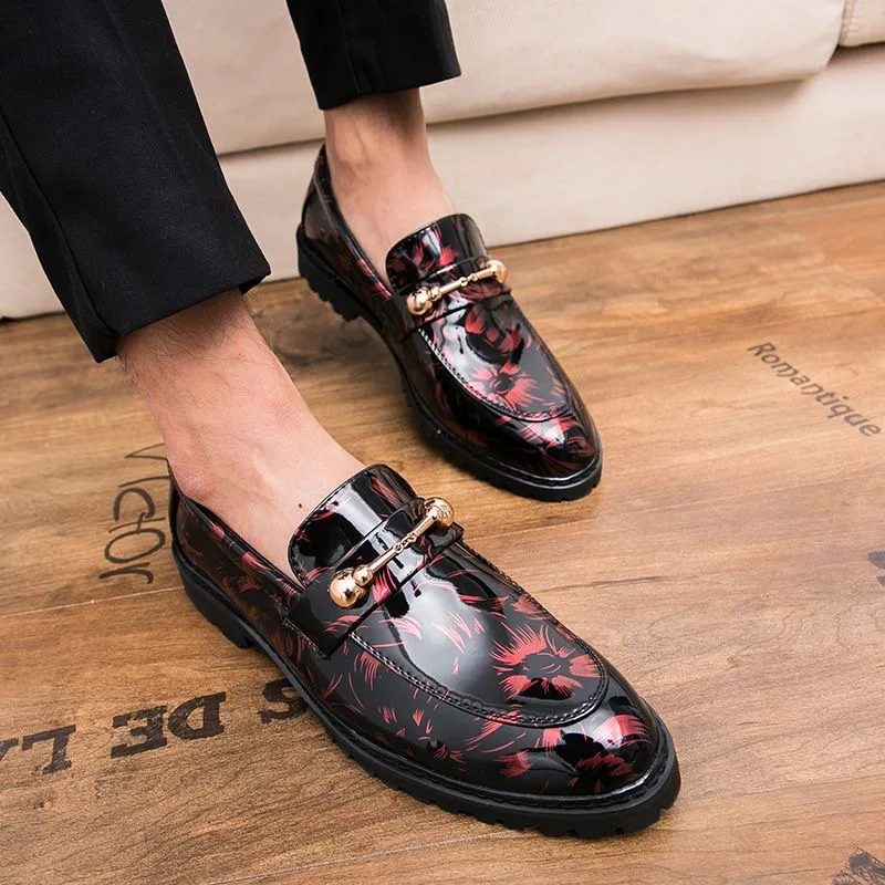 2024 New Men Leather Shoes Hairstylist Business Formal Social Shoe male Slip-On Solid Casual italian luxury shoes mocasines