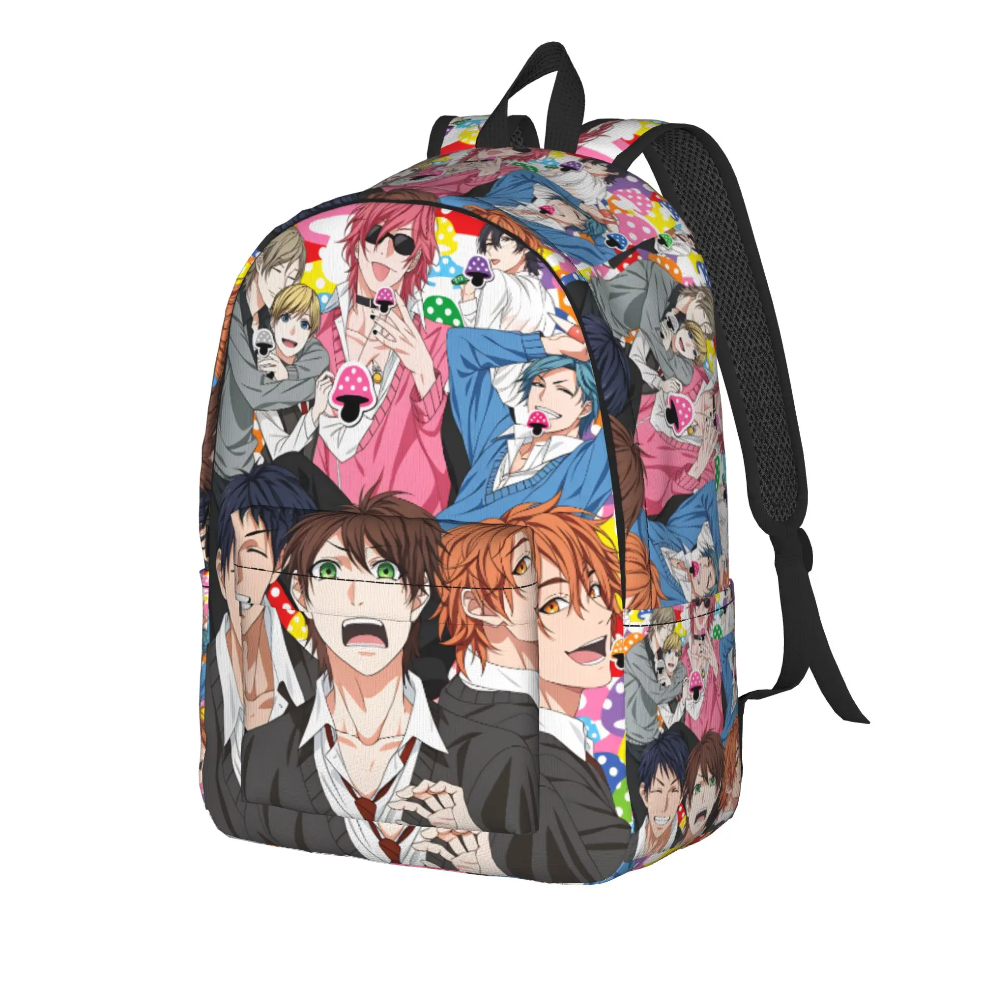 Yarichin B Club Yuri Backpack  Male Polyester College Backpacks Large Streetwear High School Bags Rucksack