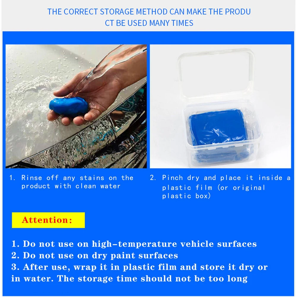 5-15 Pcs Car Wash Cleaner Sludge Mud Blue Car Cleaning Clay Bar Auto Detailing Cleaner Auto Detailing Cleaner Tool