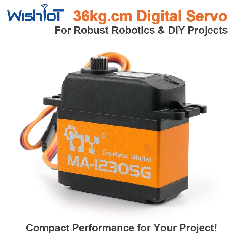Digital Servo 36kg Coreless Motor High Torque Metal Gear Steering Actuator for RC Car Robot Airplane Replacement DIY
