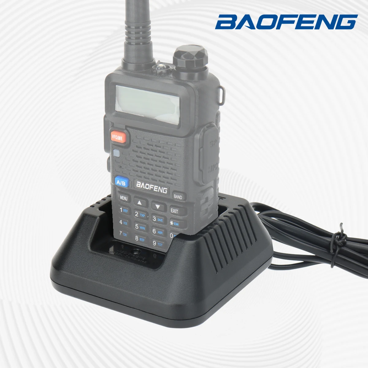 Baofeng UV-5R USB Desktop Base Battery Charger for Baofeng UV5R UV5RE UV5RA UV5R+Plus Li-ion Charger CB Radio Walkie Talkie