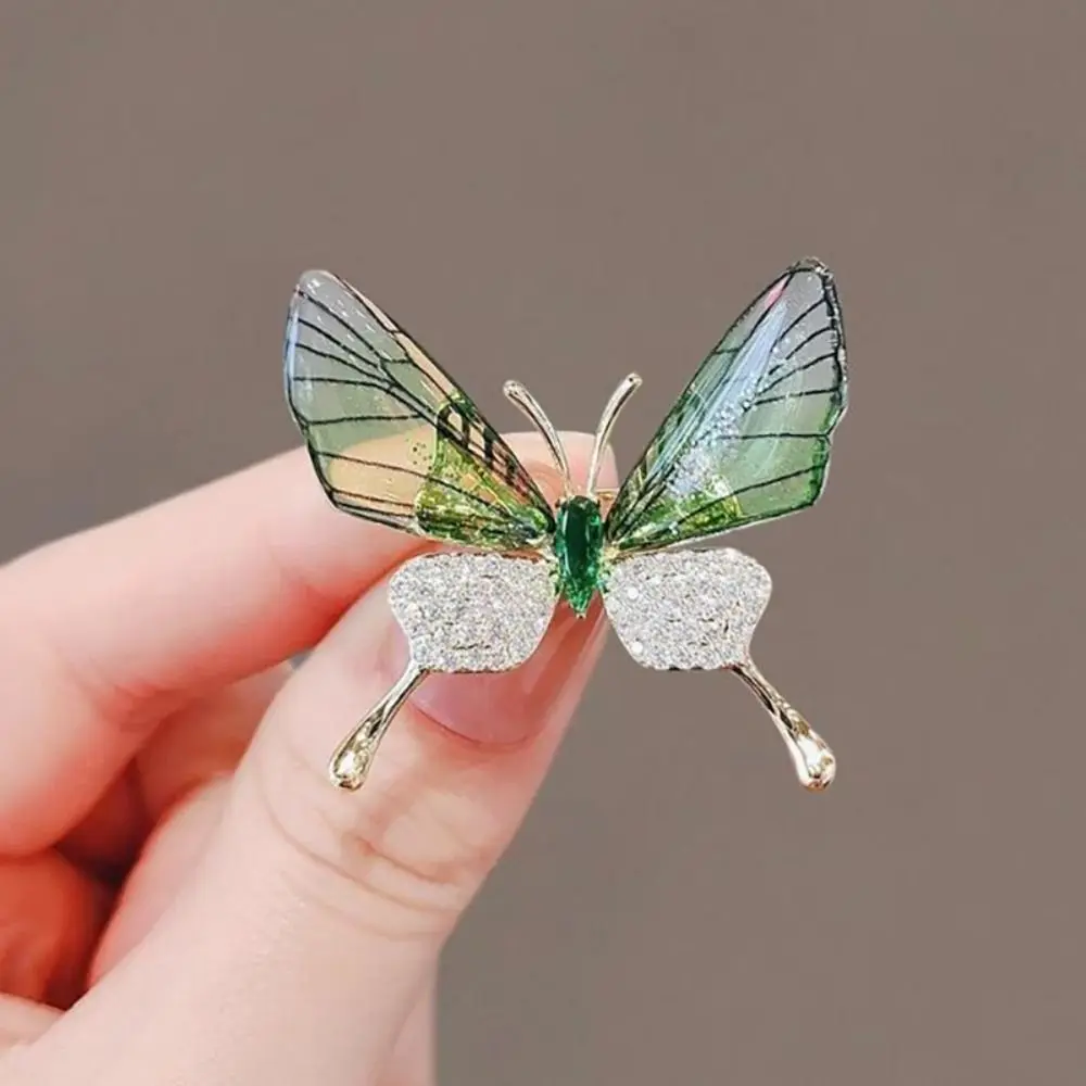 Light Luxury Dragonfly/Butterfly Shaped Brooches Rhinestone Imitation Pearl Jewelry Pin Alloy Suit Collar Pins Gift