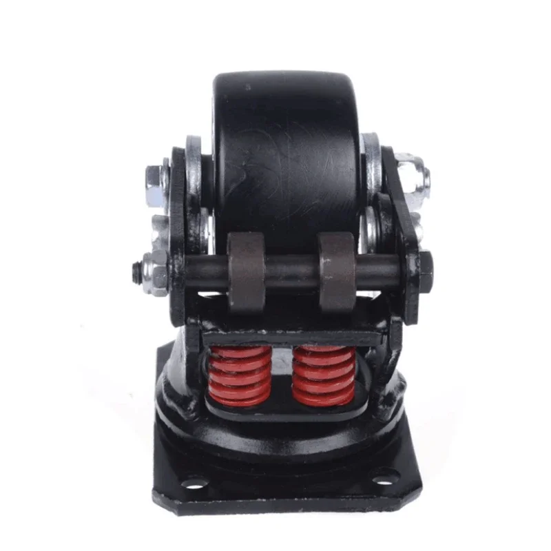 3inch Silent damping universal wheel bearing 400kg spring wheel anti-seismic caster Heavy equipment gate Industrial casters