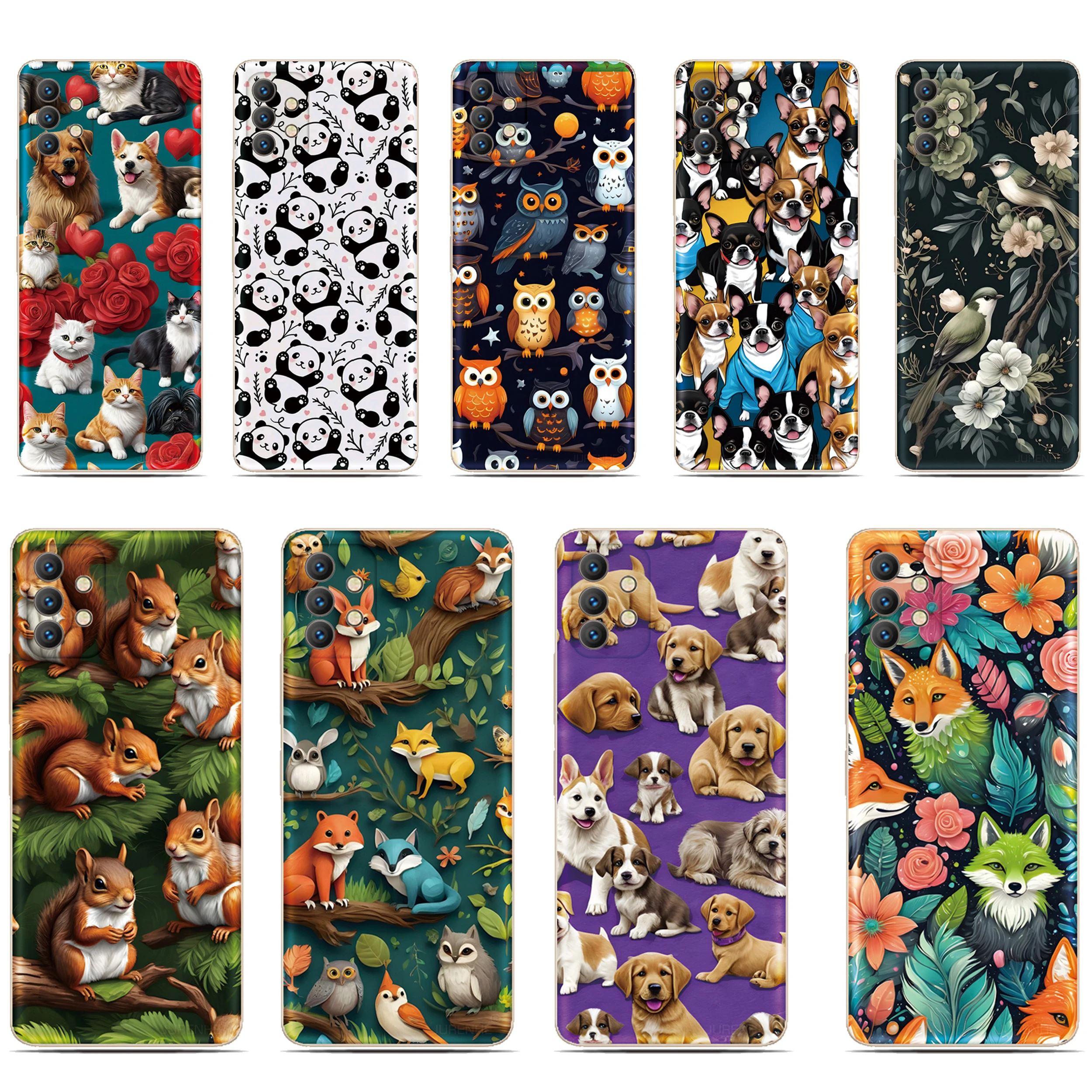 

Animal Series Cover For OPPO A54 A55 5G A57 A57s A58 A60 A72 A52 A74 A76 A78 4G K11 F23 A91 A96 A98 Find X3 15 Pro Phone Case
