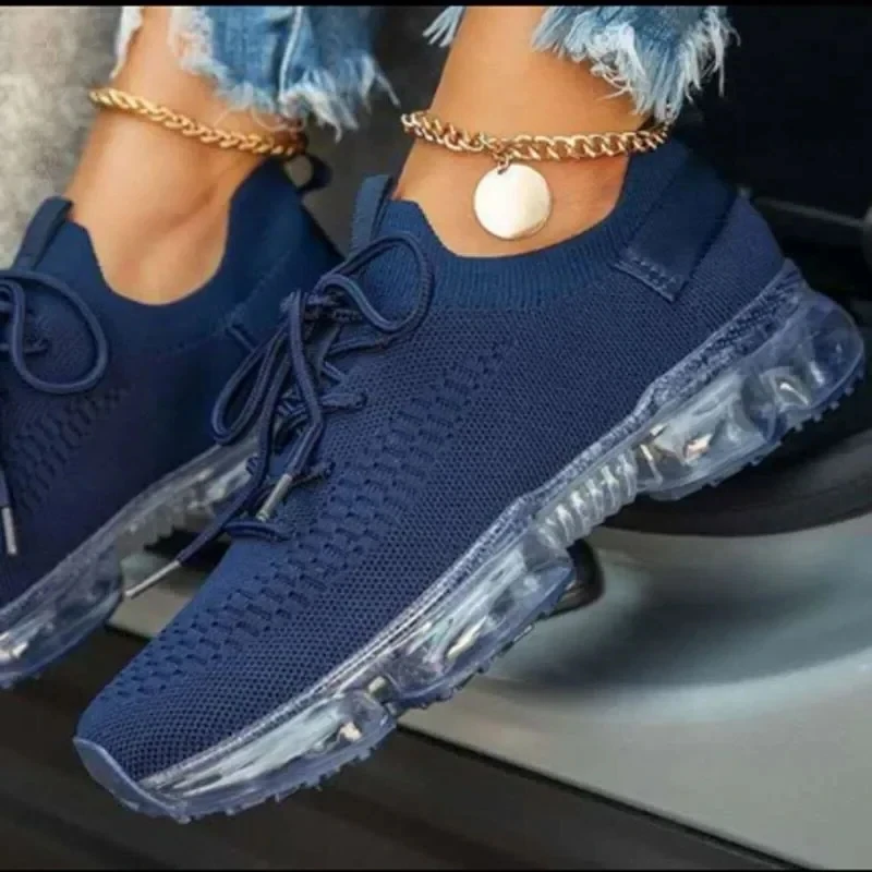 Fashion Mid Heel Solid Women Sneakers Lace-up Adult Shoes Female 2024 High Quality Sewing Spring Women's Vulcanize Shoes Sapato