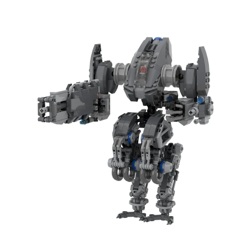 MOC-178167 Phobos Battle Robot Model Building Blocks High-tech Guns Military Fighting Action Mecha Bricks Toys Children's Gifts