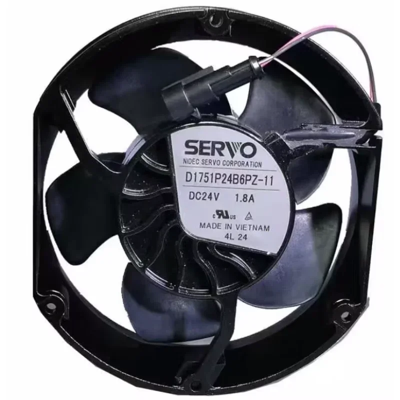 

Nidec D1751P24B6PZ-11 DC 24V 1.8A 172x150x51mm 2-Wire Server Cooling Fan