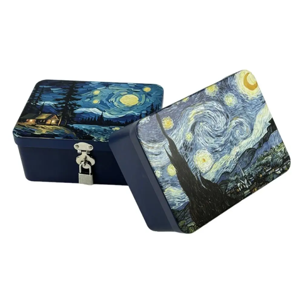 Metal Storage Large Size Storage Box Metal Material Password Lock Password Lock Box Private Storage Desktop Organizer Home Use