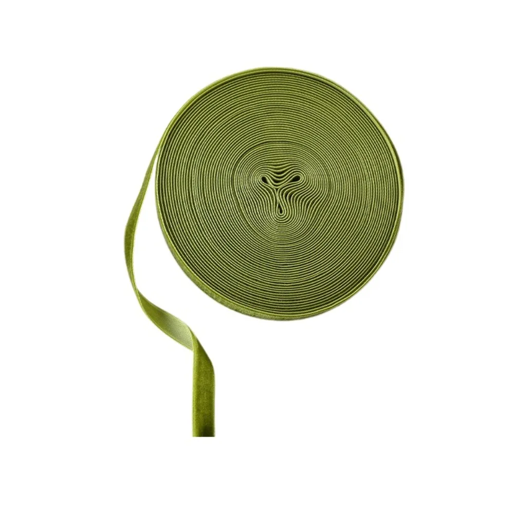 

6/10M Christmas Tree Decorations Ribbon DIY Velvet Fabric DIY Bow Bow Wrap Tie Bowknot Reusable Xmas Tree Hanging Decoration