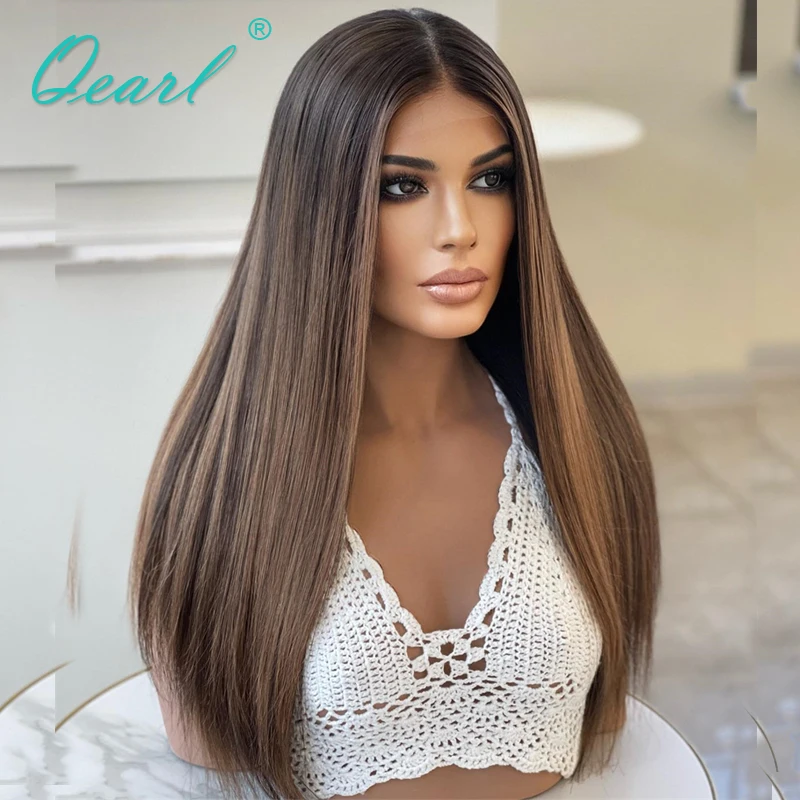 Glueless 13x6 csipkével Elölről wigs Cukros Platina Szőke valós Emberek haja Műhaj Kelendőség Selyemfényű egyenesen Brazíliai haja Barna Előtérbe helyez qearl