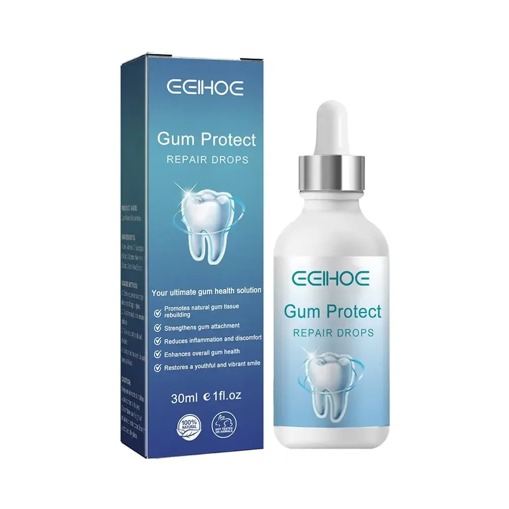 Gotas de alívio da gengiva periodontal, tratamento bucal, respiração, mau hálito, antibactérias, cuidados, dor limpa, oral, 30ml, novo, 3pcs