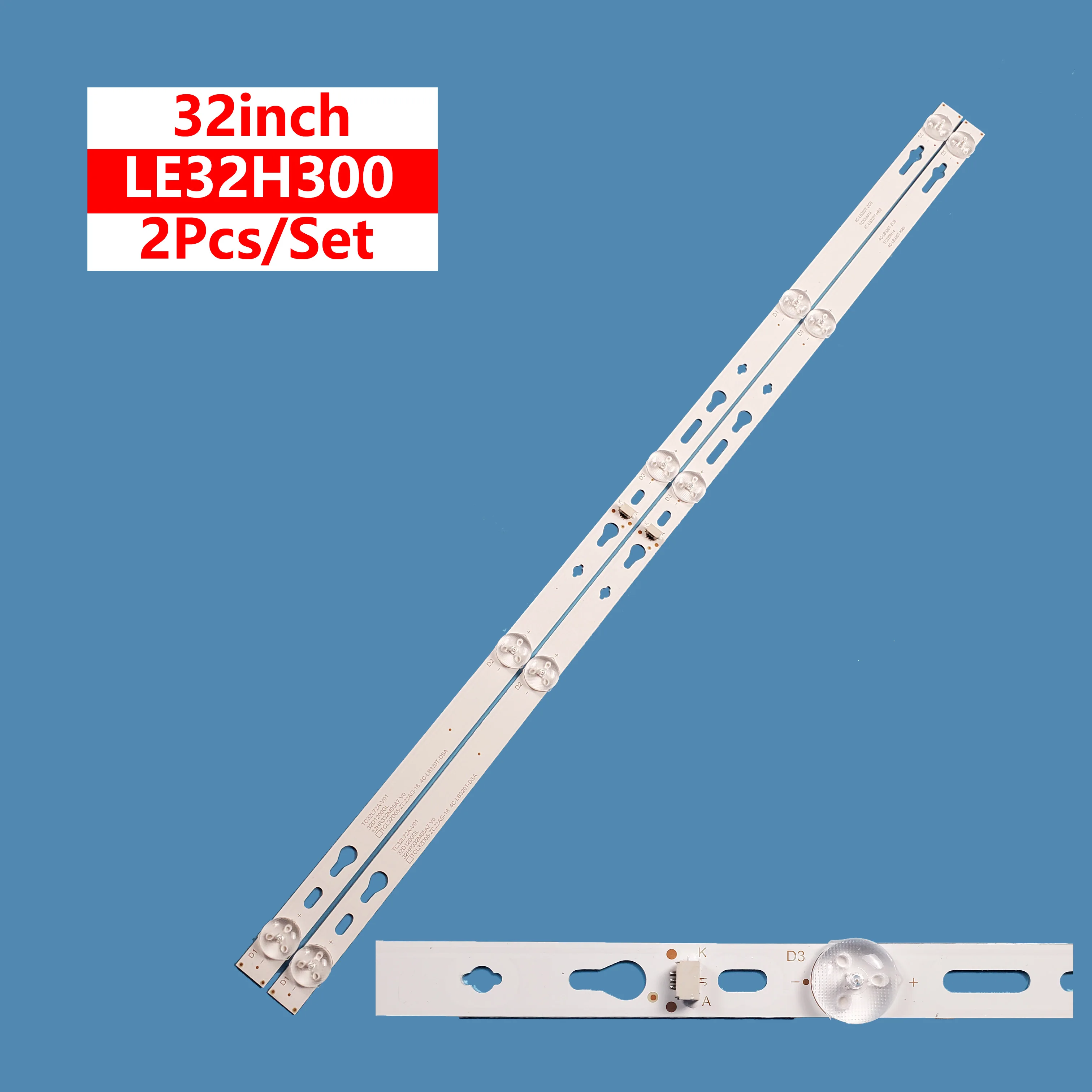 

5set=10pcs Backlight Strip 32HR332M05A7 V0 4C-LB320T-ZCB/HR9 For 32F6B 32F6H32A160 LE32H30032GM16F LED bar Backlight