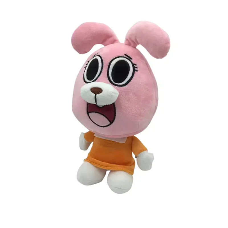 ﻿   25 cm Miniko Cartoon Verbazingwekkende Wereld Gumball Darwin Anais Knuffels Leuke Kat Bunny Knuffel Verjaardagscadeau Cadeaus Voor