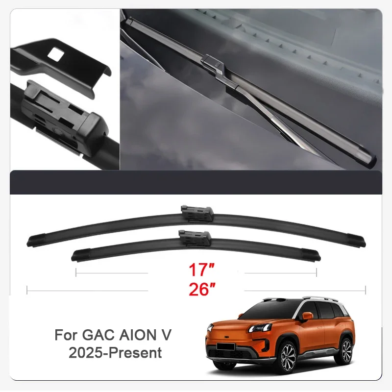 2PCS Car Blade Windshield Wiper Cleaning Auto For GAC AION ES S PLUS AION V Y PLUS GAC TRUMPCHI M8 EMKOO EMPOW GS3 EMZOOM GS5