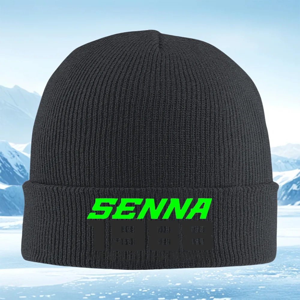 senna-1988-campeao-mundial-das-mulheres-dos-homens-unisex-chapeu-de-malha-gorro-pulover-inverno-termico-quente-natal-ao-ar-livre-ciclismo-caminhadas