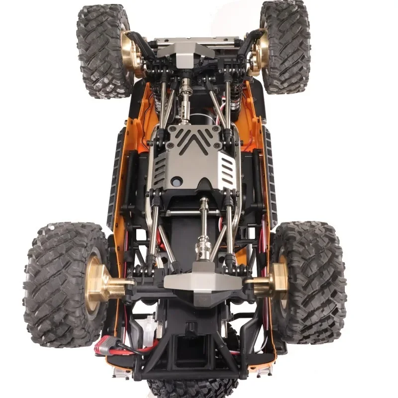 MJX 1/12 H12Y H12Y + RC Car Armadura de chassi de aço inoxidável – Precisão CNC, proteção contra arranhões, fácil instalação