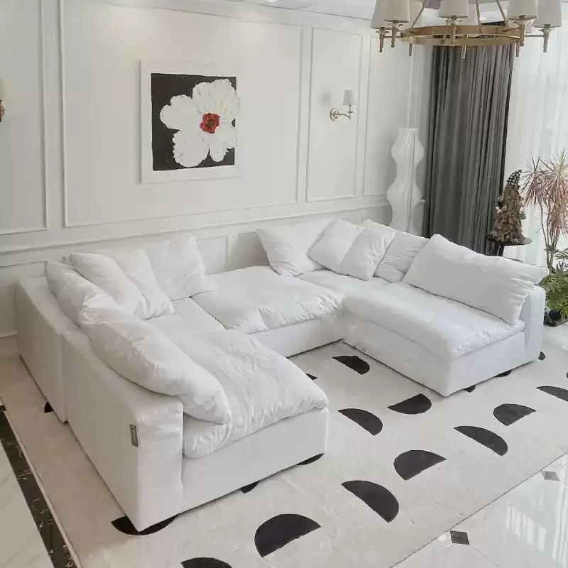 

-For Wooden Backrest Sofa Individual European Lit Pliable Nordic Sofa Puffs Salon Luxury Lounge Bedroom Muebles Hotel Ho