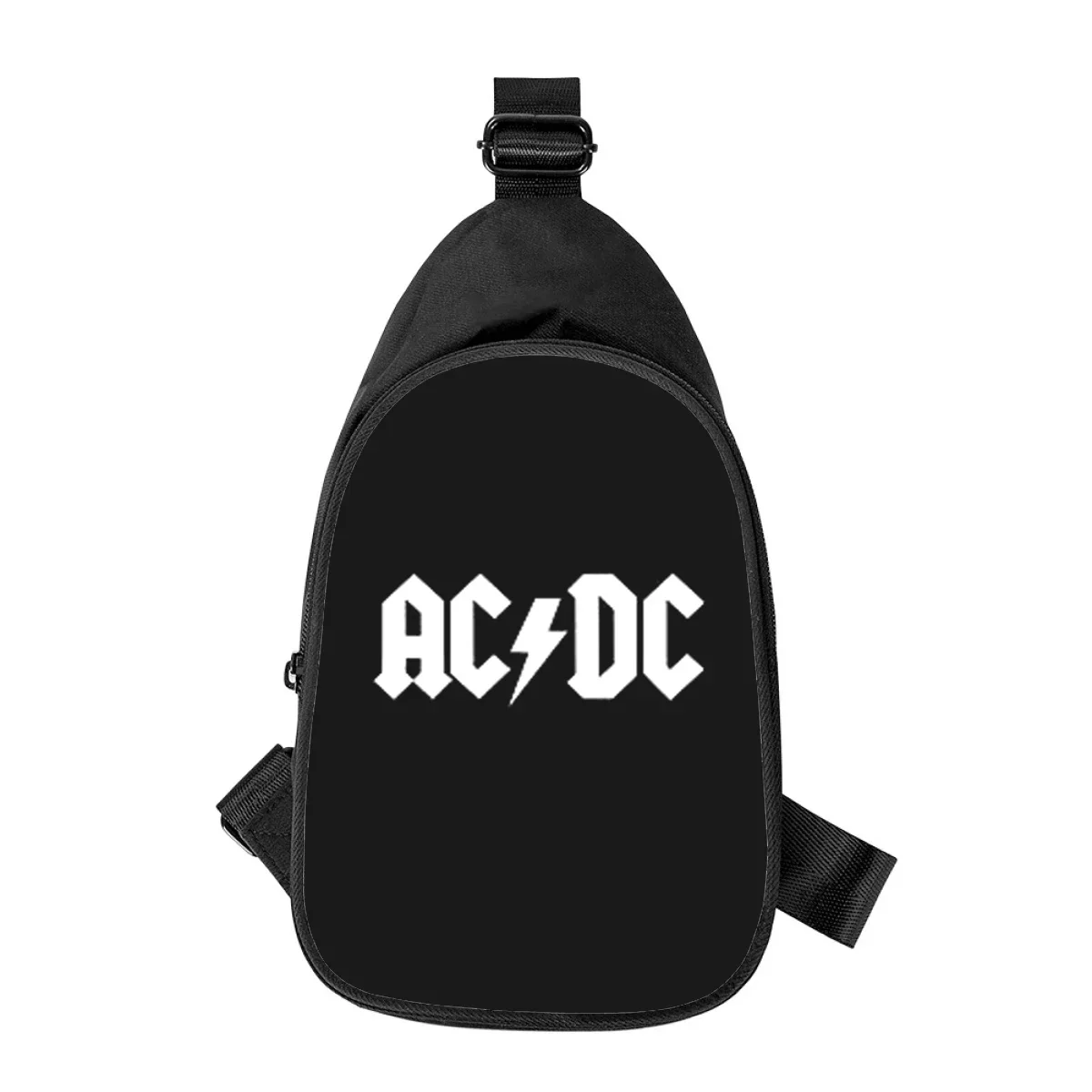 AC DC band 3D Print New Men Cross Chest Bag Diagonally Women Shoulder Bag Husband School Waist Pack Male chest pack