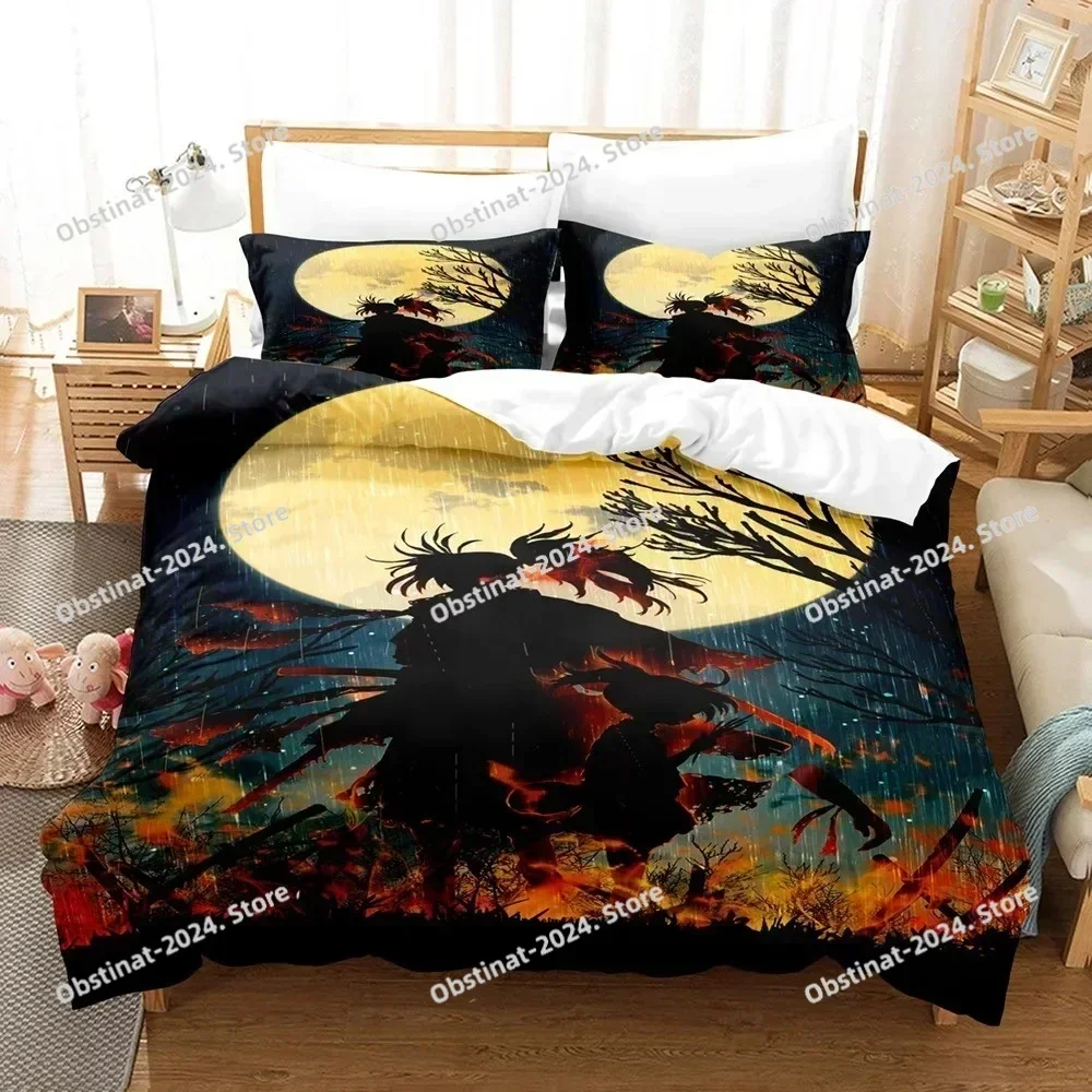 2025 3D Dororo Bedding Set Anime Printed single Comforter Quilt Bed Cover Duvet Cover Pillow Case 3 Pieces Sets Kids Adult Size