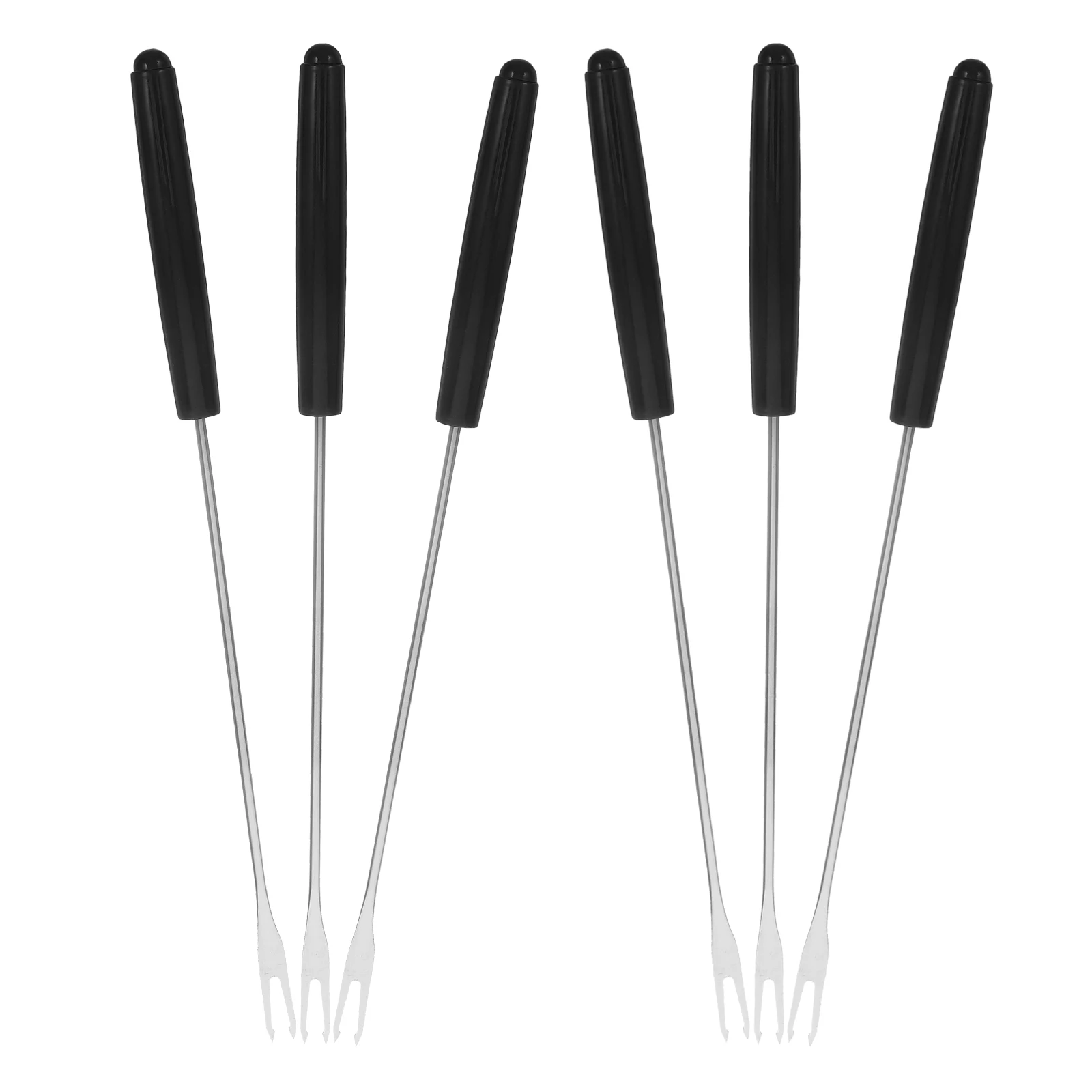 

6 Pcs Fondue Forks Set Stainless Steel Elegant Cheese Chocolate Dessert BBQ Roasting Stick Skewer Hot Pot Party